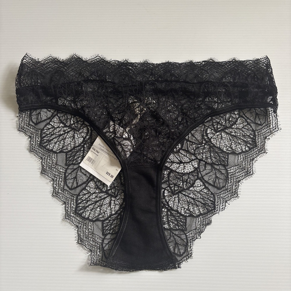Olly Lingerie Cheeky Culotte Lace Panty Sz Large All  Lace Designed In Paris‎